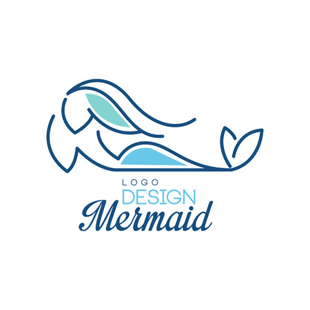 Mermaid logo designのイラスト素材