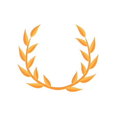 Laurel empire wreath vector Illustration on a white backgroundのイラスト素材