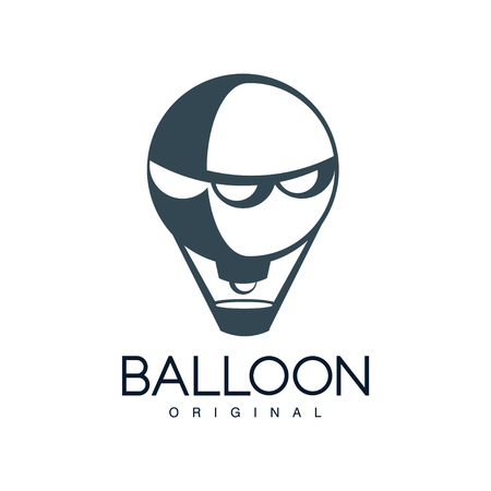 Balloon original, design element for corporate brand identity, summer holidays, festival, travel, tourism vector Illustration on a white backgroundのイラスト素材