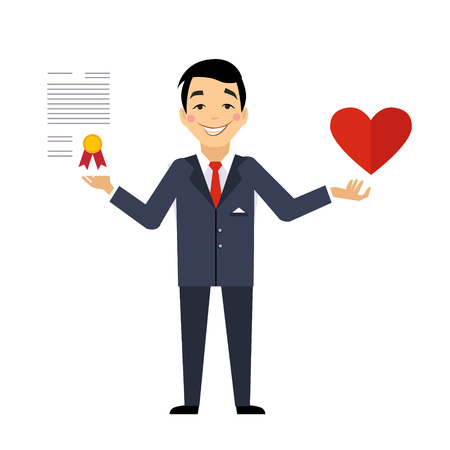 Health Insurance Contract. Colourful Vector Illustration flat styleのイラスト素材