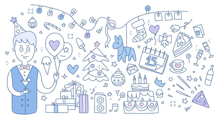 Event Service. Vector Illustrationのイラスト素材