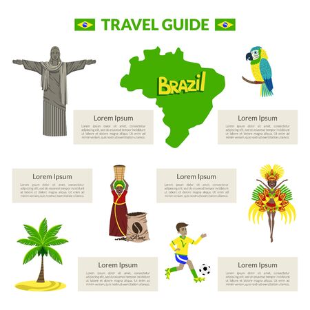 Travel Guide Brazil Cultural Travel Information Banner Or Landing