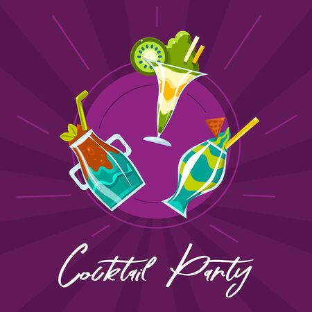 Cocktail party. Vector illustration.のイラスト素材