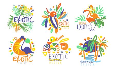 lettering and exotic objects. Vector illustration.のイラスト素材
