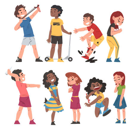 Vector of Good and Bad Child Behavior - ID:1-153867219 - Royalty Free ...