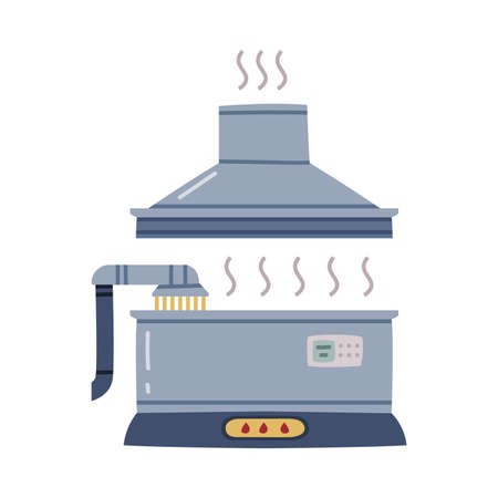 Whiskey Drink Malting in Metal Reservoir Vector Illustrationのイラスト素材