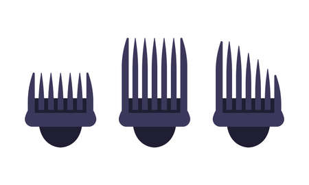 Professional hairdresser tools and barber supplies set cartoon vector illustrationのイラスト素材