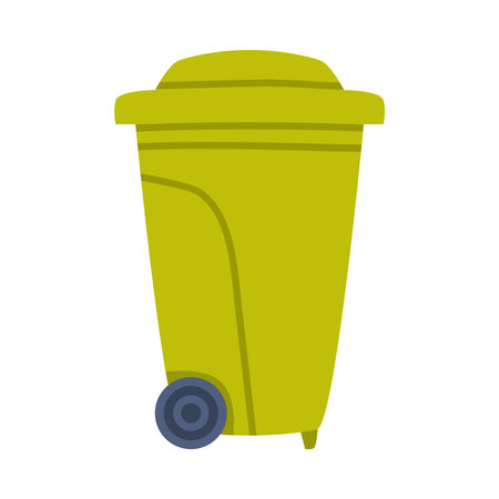 Dustbin for Garbage Sorting and Recycling as Ecology and Environment Protection and Conservation Vector Illustrationのイラスト素材