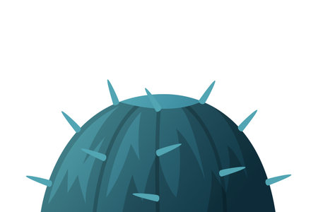 Cacti or Cactus Plant as Succulent Flora Vector Illustrationのイラスト素材