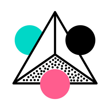 Geometric Element and Shape for Creative Design Vector Compositionのイラスト素材