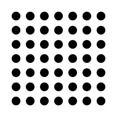 Black Dot Square Geometric Element and Shape for Creative Design Vector Illustrationのイラスト素材