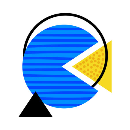 Geometric Element and Shape for Creative Design Vector Compositionのイラスト素材