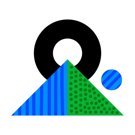 Geometric Element and Shape for Creative Design Vector Compositionのイラスト素材