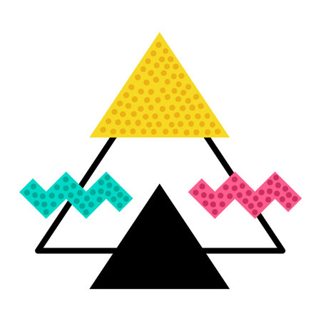 Geometric Element and Shape for Creative Design Vector Compositionのイラスト素材