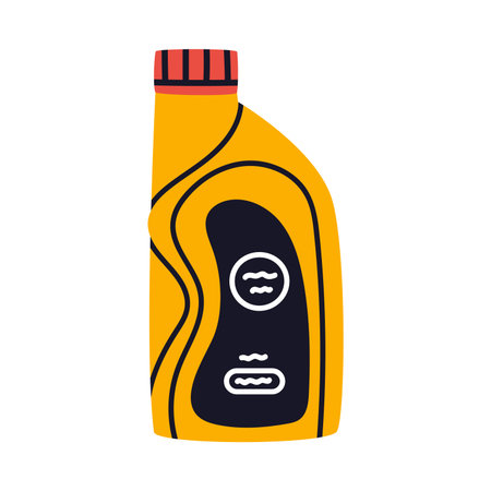 Gasoline and Fuel Bottle for Carrying Petrol Vector Illustrationのイラスト素材