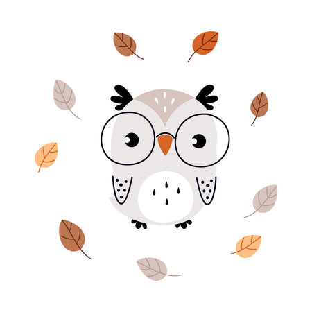 Cute Poster in Scandinavian Style for Kids Room Vector Illustrationのイラスト素材