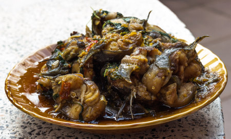 Spicy Fried Stir Catfishの写真素材