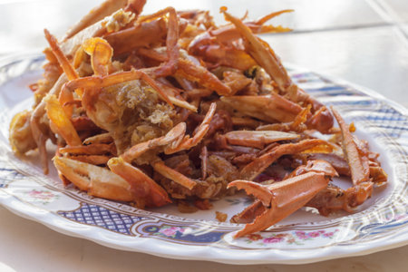 Fried crabの写真素材