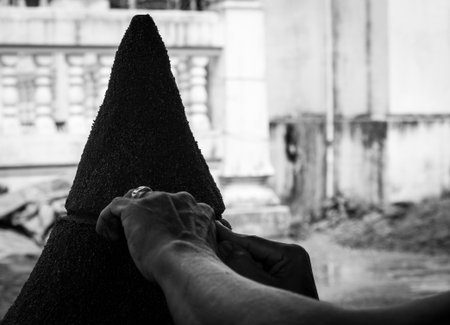 Formation sand pagoda is the oldest traditions of Thailandの写真素材