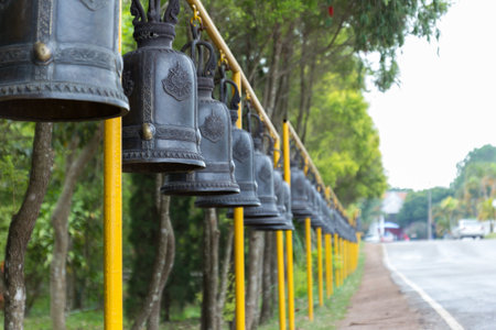 The bell in the temple is interesting