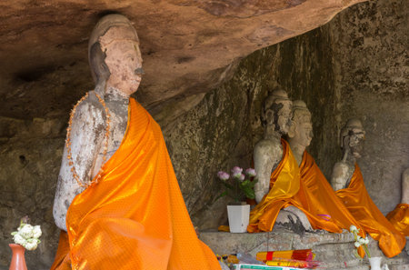 Beautiful Buddha statue in Thailandの写真素材