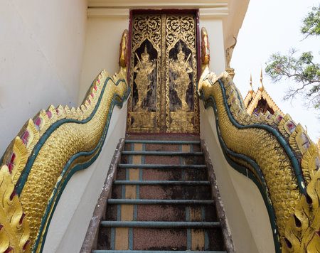 Staircase used for up and down the different levelsの写真素材