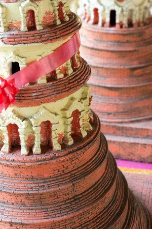 Ancient pagoda in a Thailandの写真素材