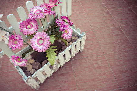 Fake flowers for interior decorationの写真素材