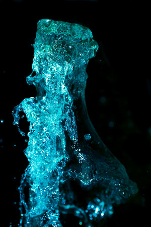image is blue water to stop motion
