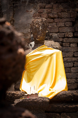 Buddha statue stone in Thailand since antiquityの写真素材
