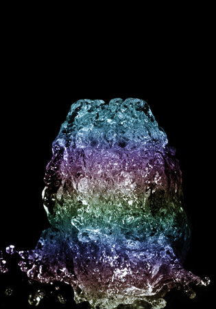 image of the water at stop motion