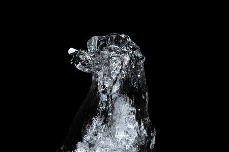 image of the water at stop motionの写真素材