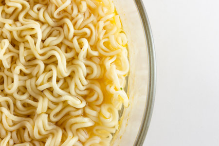 isolated image of Instant noodles on a white backgroundの写真素材