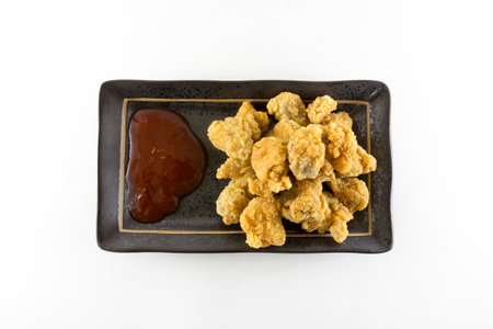 image of the fried Popcorn chicken is a best foodの写真素材