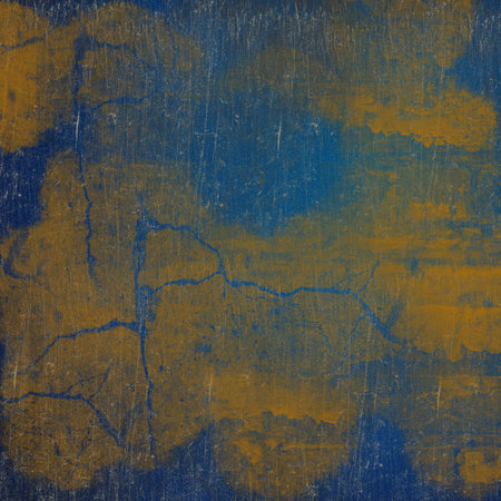the texture image of the blue wallの写真素材