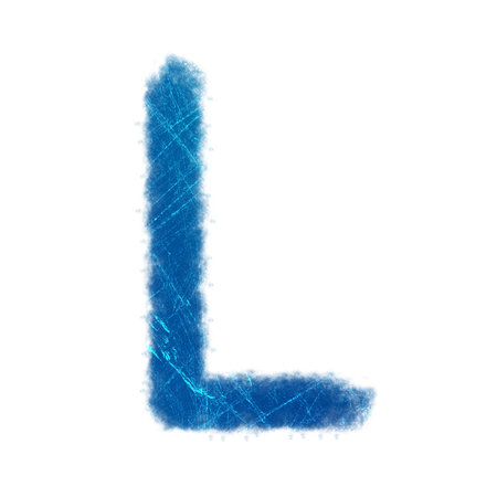 the image of English letters is light line on white backgroundの写真素材