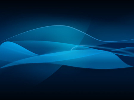 background image of the blue waveの写真素材