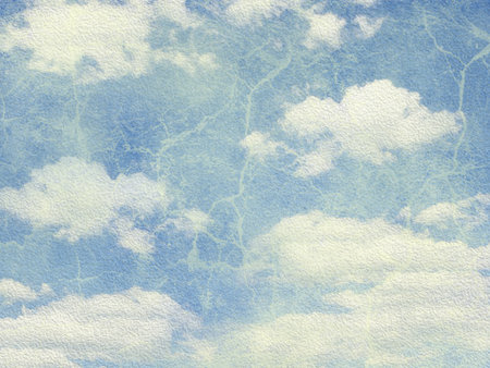 texture of the paper is sky and cloud imageの写真素材