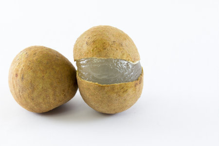 the image of the longan on a white background