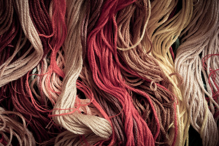 the yarn for Cross Stitch workの写真素材