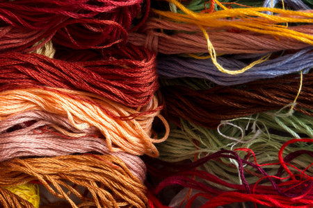 the yarn for Cross Stitch workの写真素材