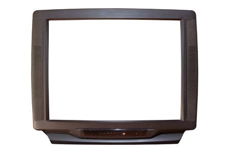 the old television screenの写真素材