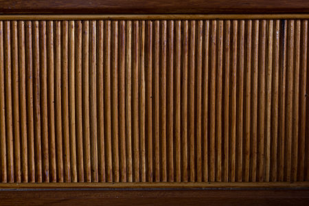 texture, background of the bamboo furniture woodの写真素材