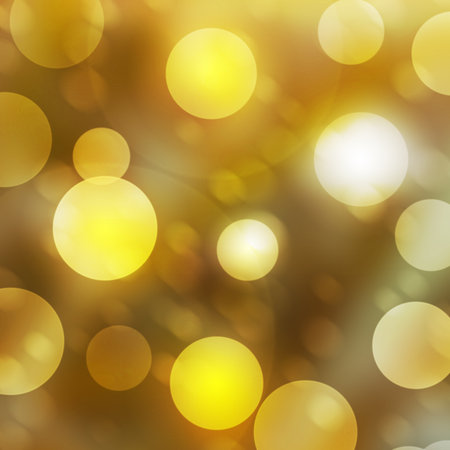 texture, abstract background is yellow bokeh light is colorful for happy new year day, christmas and other event.の写真素材