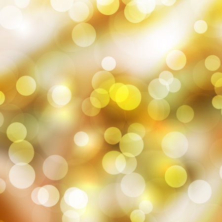 texture, abstract background is yellow bokeh light is colorful for happy new year day, christmas and other event.の写真素材