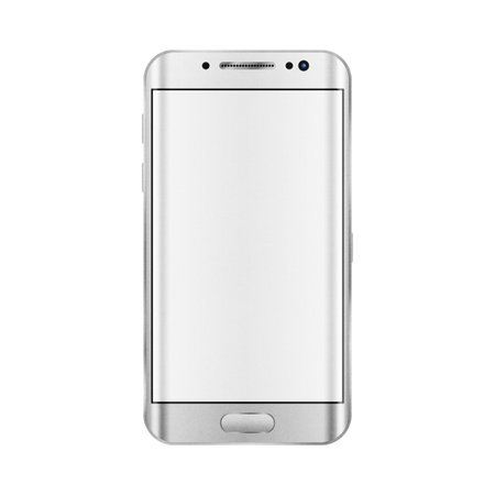 the smartphone for social network in internet with digital technology mobile of illustrationの写真素材