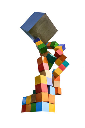 multi-color of statueの写真素材