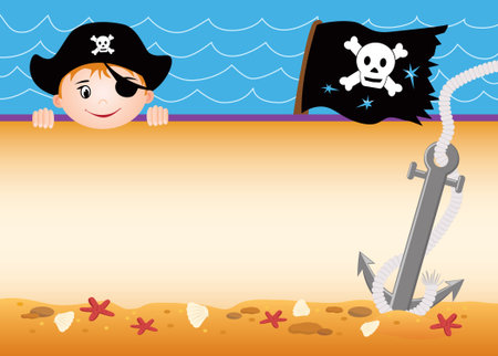 Pirate cardのイラスト素材