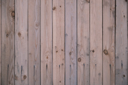 Old wooden fence background texture close upの写真素材