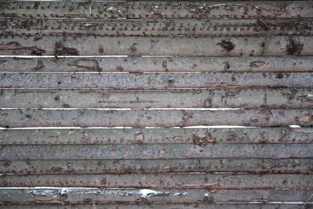Old wooden fence background texture close upの写真素材